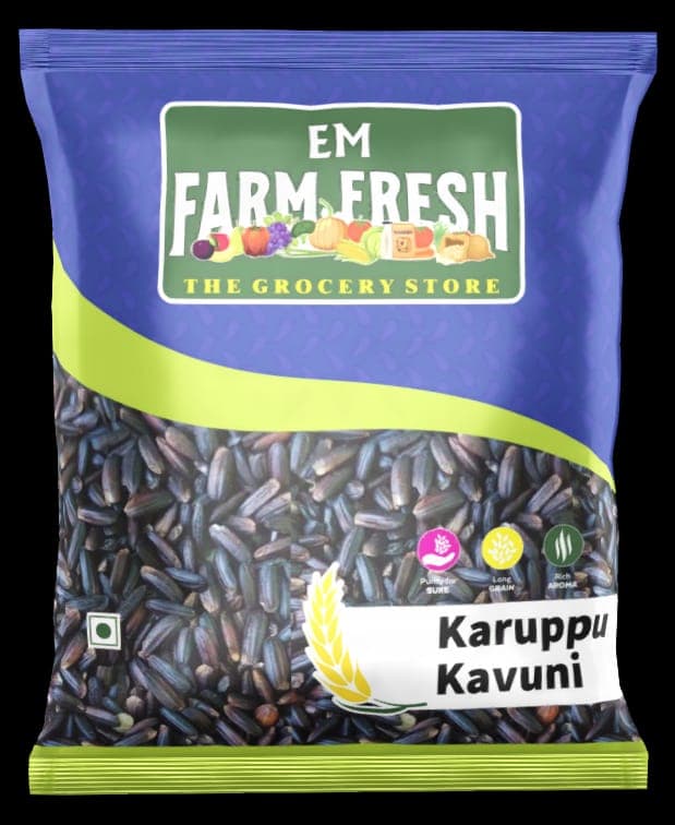 Karupu kavuni Rice (Black Rice – Royal Grain of Tamil Nadu)